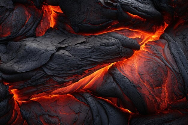 Photo lava texture lava mountain outdoors