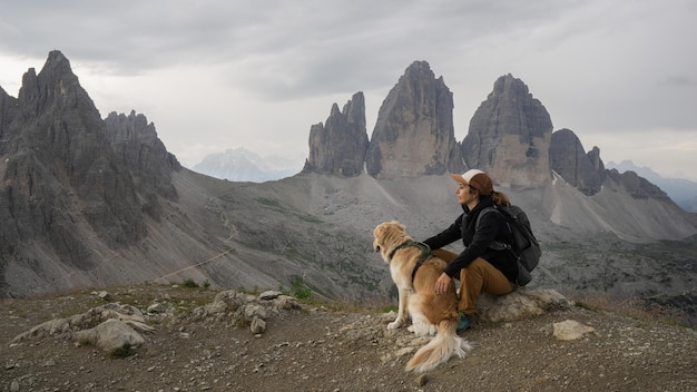 Photo lavaredo women dog