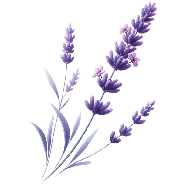 Lavender Bliss Watercolor Clipart