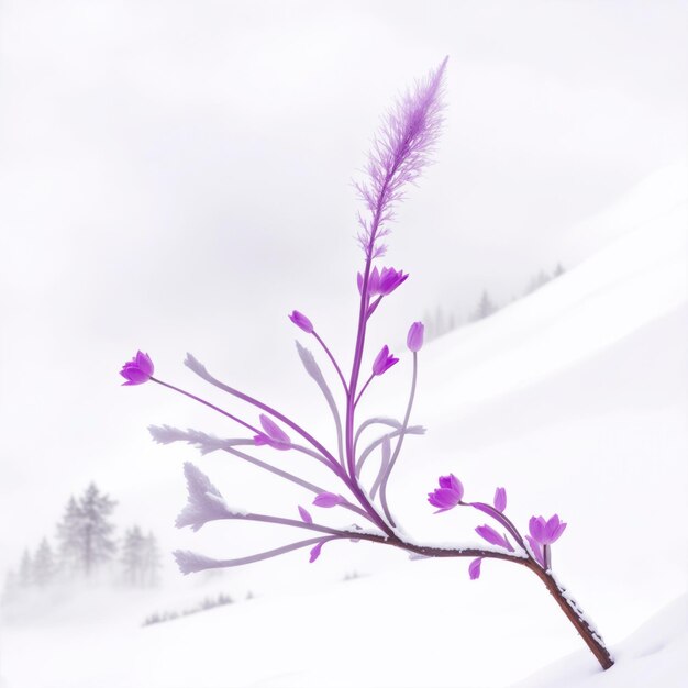 Lavender branch for backgorund pattern texture bloom watercolour