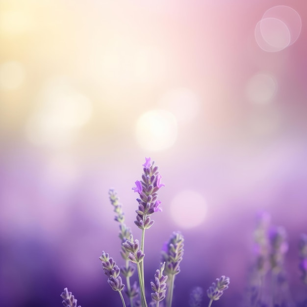 Lavender field background Illustration AI GenerativexA