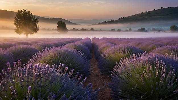 lavender field landscape Summer sunset Nature photography aerial view