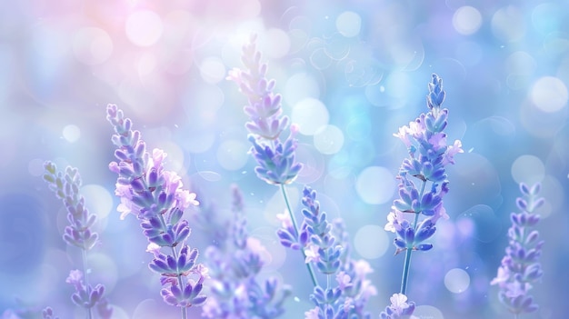 Lavender Field in the Soft Light