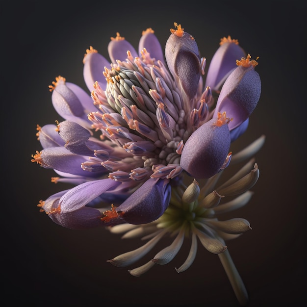 Lavender flower illustration. IA generative.