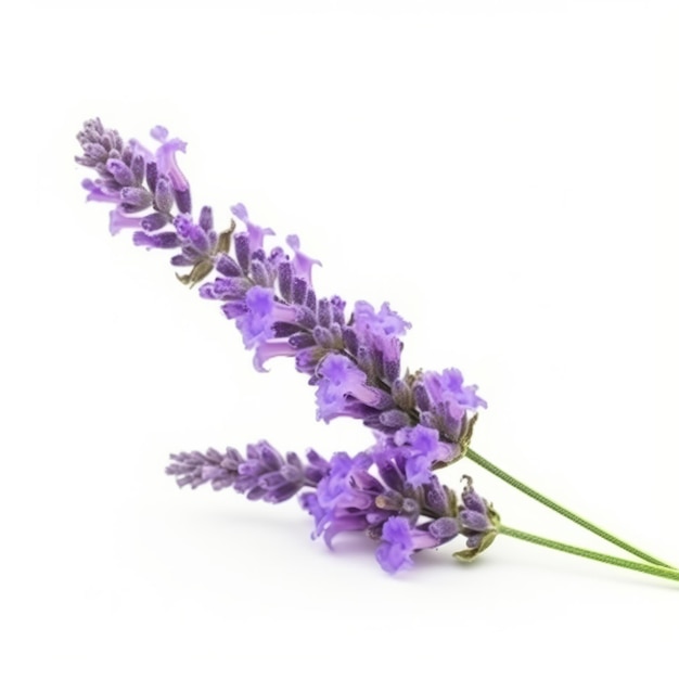 Lavender flower isolated Illustration AI Generative