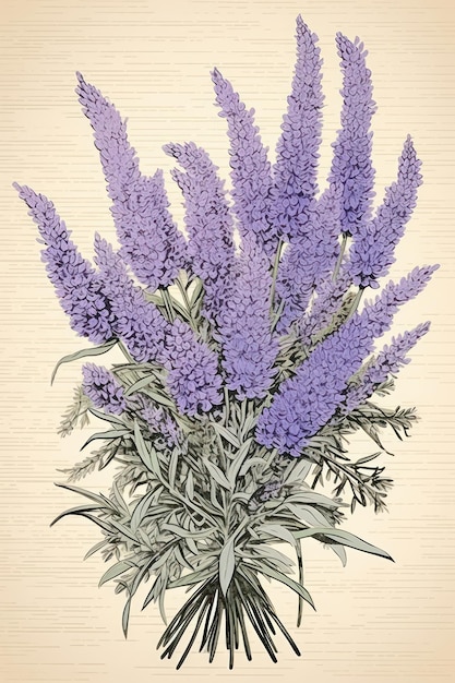 Photo lavender flower purple plant