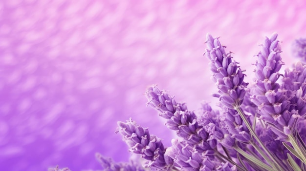 lavender flowers with blank copy space