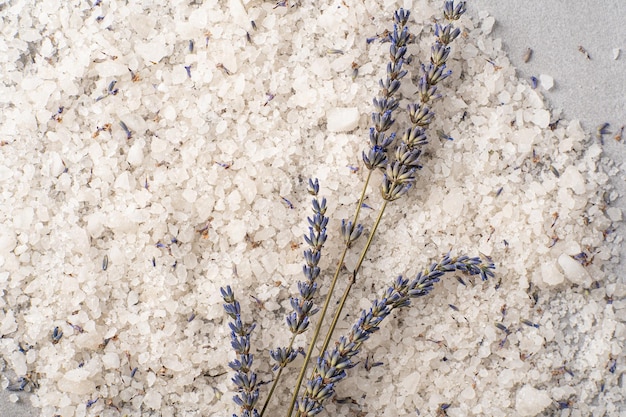 Lavender Salt for cooking Lavander salt with dried lavender flowers Lavender spa set