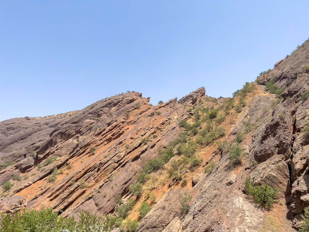 The layers in the sandstones are colorful and beautiful