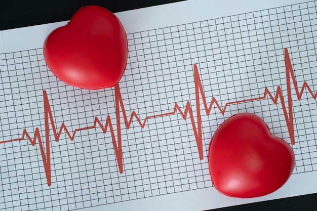 Layout of medical symbol of cardiac arrest