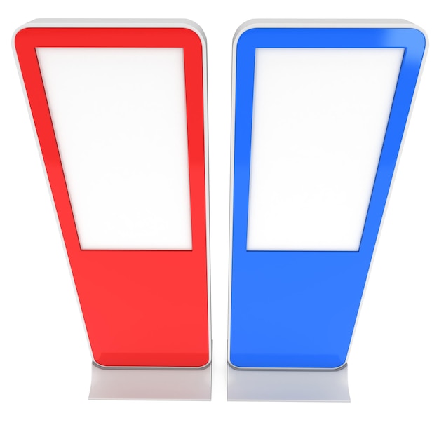 LCD Screen Stand red and blue