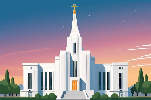 Photo lds temple stylized lds temple waiting for christ to appear icon clipart for website