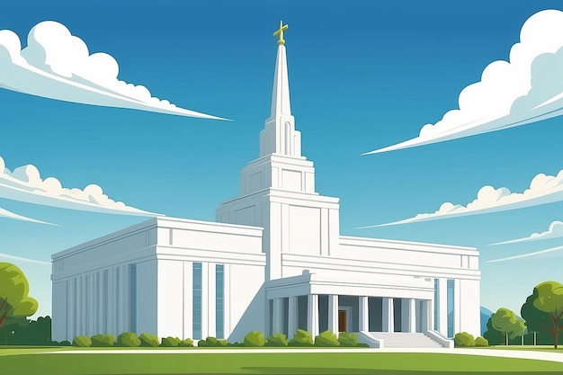 Photo lds temple stylized lds temple waiting for christ to appear icon clipart for website