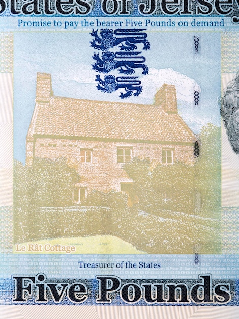 Le Rat Cottage from Jersey money Pounds