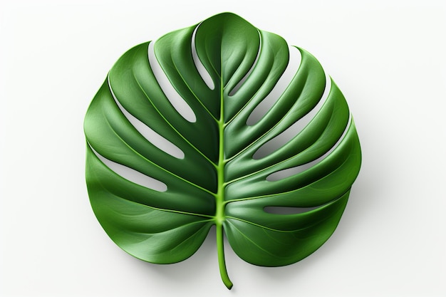 leaf background plant monstera nature tropical green palm texture foliage isolated