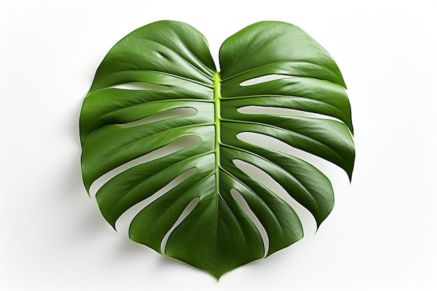 leaf background plant monstera nature tropical green palm texture foliage isolated