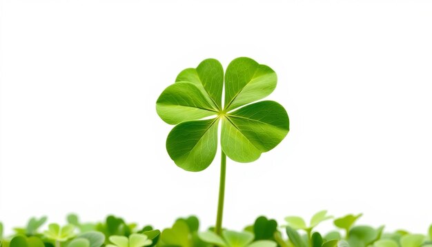 Photo a leaf clover with a leaf of clover on it