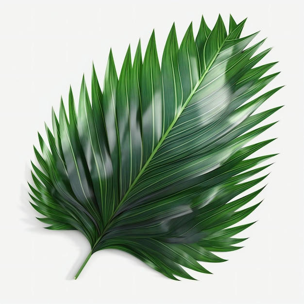 Leaf palm isolated on transparent background nature plants and trees