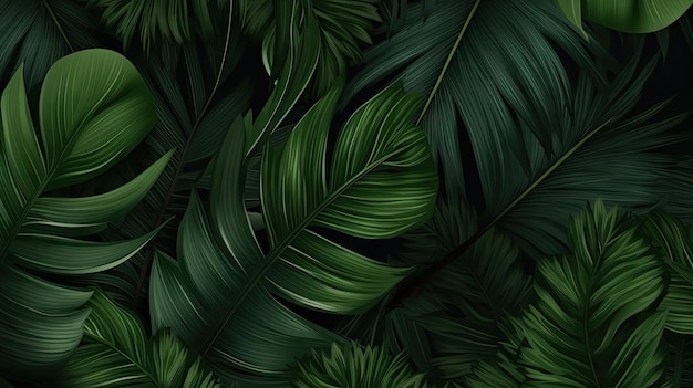 A leaf pattern that is green and black.