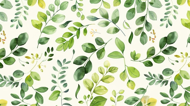 Leaf pattern wallpaper