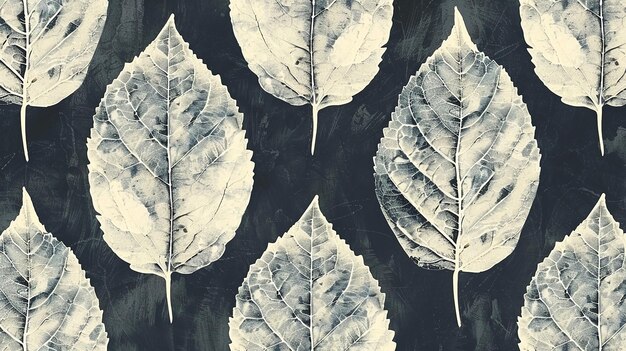 leaf seamless pattern vintage background