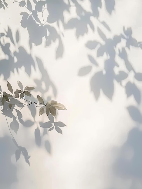 Photo leaf shadows on white backgroundxa