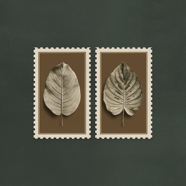 Photo leaf stamps