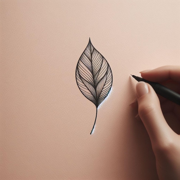 leaf tattoo design