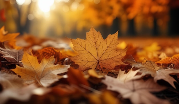 A leaf that is on a leaf that is red and yellow