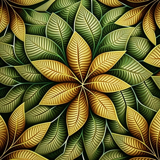 Leaf themed pattern