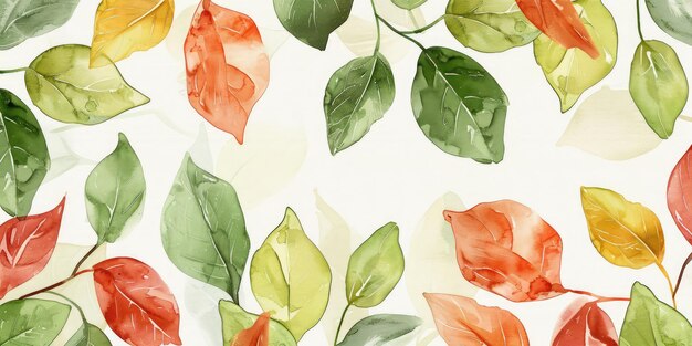 Photo leaf watercolor composition for wedding and valentines day