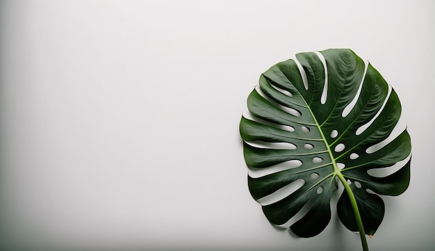 A leaf with holes in it is shown on a white background