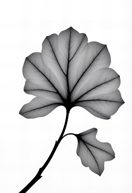 a leaf with a white background and the word  tulip  on it