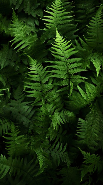 leafy green fern background