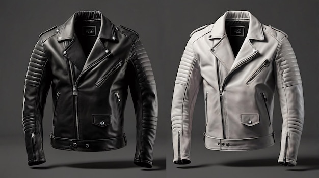 Leather Jacket For Bikers Mock up