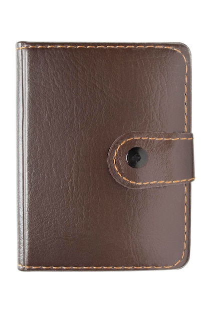 Leather notebook isolated