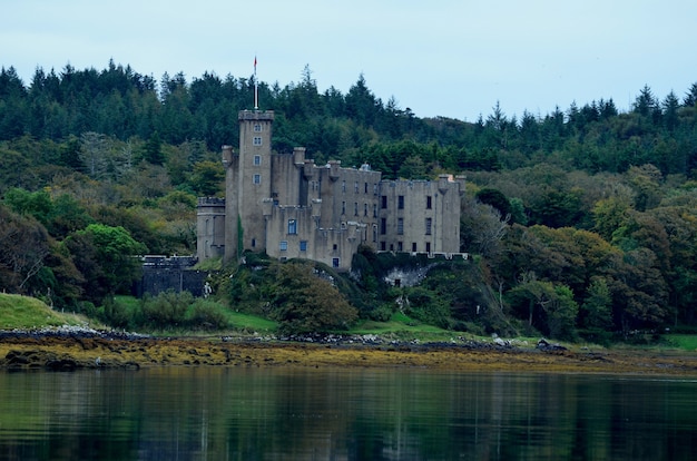 The leaves beginning to change at Dunvegan Castle on the Isle of Skye.