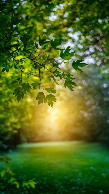 Leaves bokeh