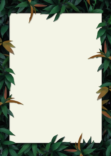 Leaves design style surreal background banner paper