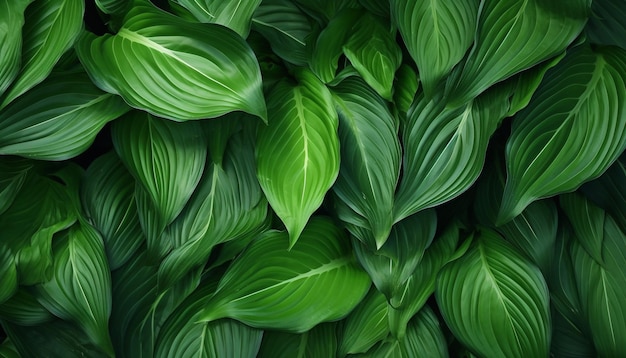 leaves of spathiphyllum cannifolium abstract