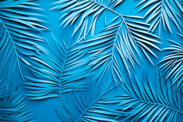 Leaves tropical abstract blue leaves texture nature background mixture of tropical green fresh