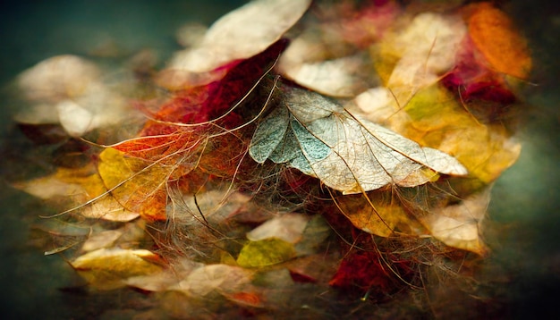 leaves whirlwind in beautiful october park photography