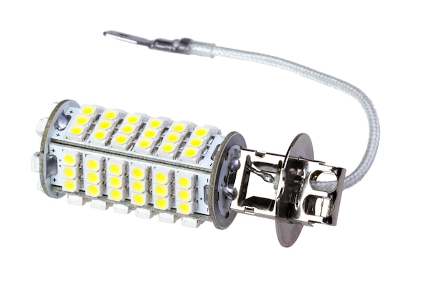 Led lamp for auto isolated on the white background