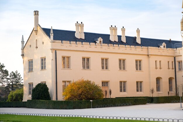 Lednice castle Chateau in Moravia, Czech Republic. UNESCO World Heritage Site.