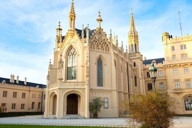 Lednice castle Chateau in Moravia, Czech Republic