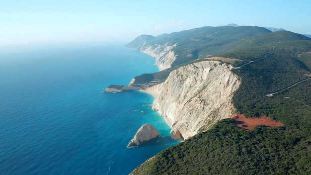 Lefkada  The beaches are notable for sheer cliffs and turquoise water Greece