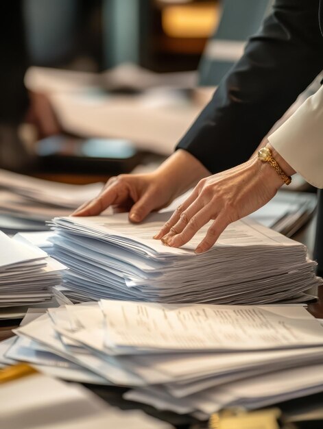 Photo legal team preparing documents for an important case