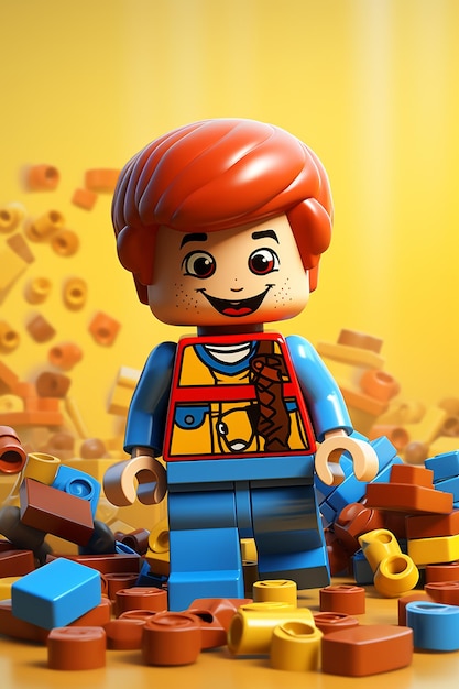 LEGO DUPLO Cartoon Character in Fun Style