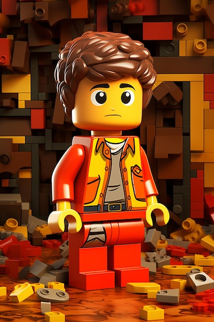 LEGO DUPLO Cartoon Character in Fun Style