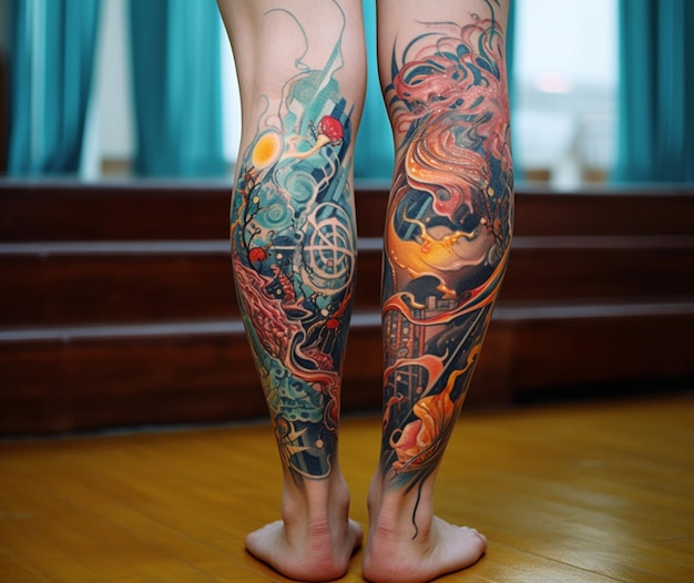 Legs tatto